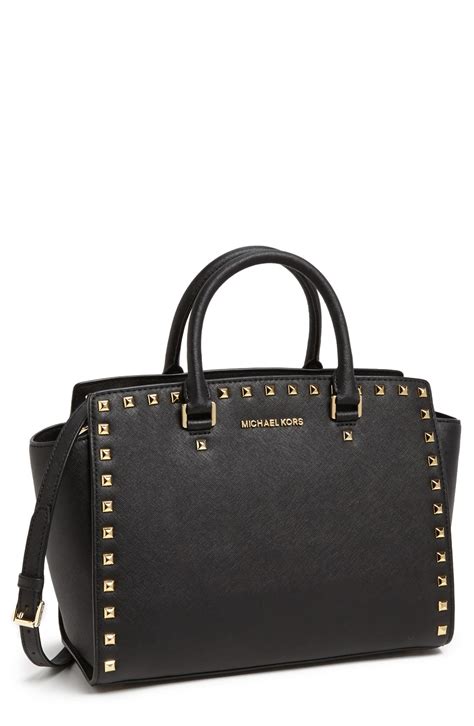 michael kors sac noir selma|Selma Large Saffiano Leather Satchel .